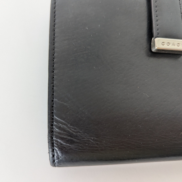 Lexington Vintage Coach Black Leather Wallet - Picture 3 of 11